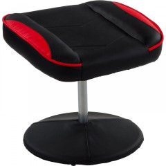 Kancelárska stolička GT Relax Racer s podnožkou | čierno-červená č.2