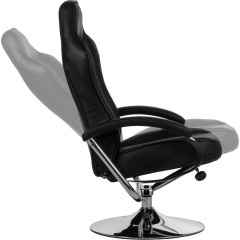 Kancelárska stolička GT Relax Racer s podnožkou | čierno-červená č.3
