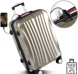 Luxusná sada batožiny Ikarus 3 kusy | zlatá č.3