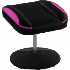 Kancelárska stolička GT Relax Racer s podnožkou | čierno-ružová č.2