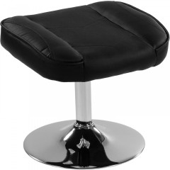 Kancelárska stolička GT Relax Racer s podnožkou | čierna č.3
