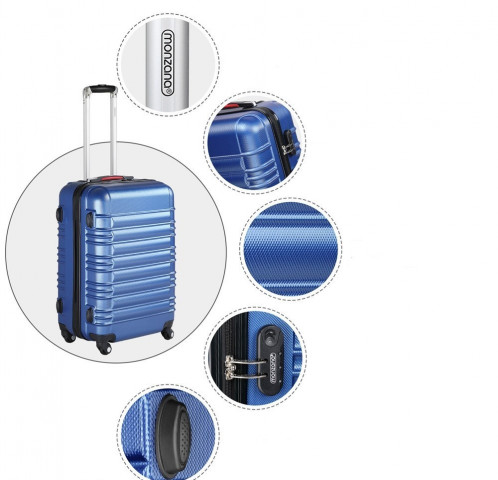 Súprava cestovnej batožiny 4 kusy | modrá č.3