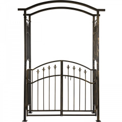 Záhradný oblúk na ruže s bránou | 207 x 130 x 50 cm č.1