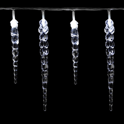 Vianočná LED reťaz s rampouchy 5,5 m | studená biela 40 LED diód č.3