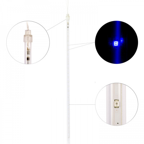 Vianočný LED vodopád | modrá 240 LED č.4