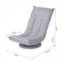 Relaxačné kreslo Patrik | sivá č.3