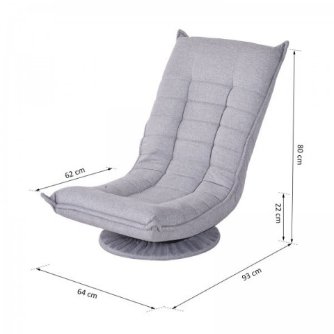 Relaxačné kreslo Patrik | sivá č.3