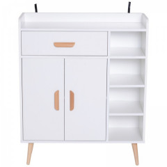 Retro komoda 80 x 29,5 x 96 cm | biela