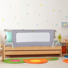 Zábrana na detskú posteľ 150 x 70 x 38 cm | sivá č.1