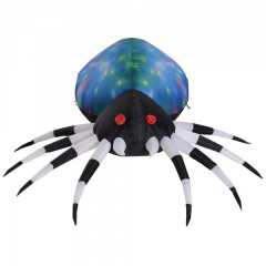Nafukovací halloweenský pavúk so svetlami LED | 120 x 90 x 70 cm č.2