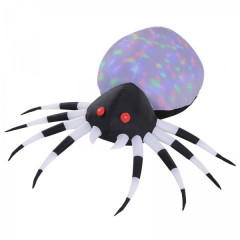 Nafukovací halloweenský pavúk so svetlami LED | 200 x 180 x 50 cm