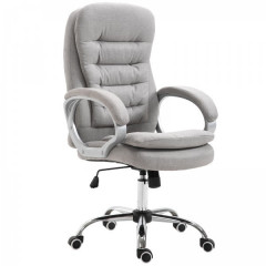 Čalúnené ergonomické kreslo | sivá