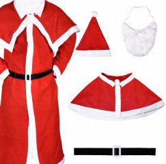 Vianočný kostým Santa Clausa s dlhým kabátom č.3