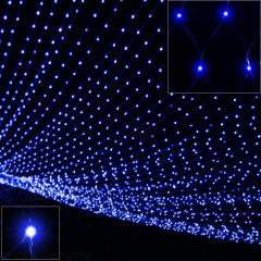 Vianočná LED obrazovka 2 x 1,5 m | modrá 160 LED č.2