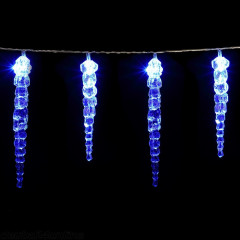 Vianočná LED reťaz s rampúšmi 5,4 m | modrá 40 LED diód č.2