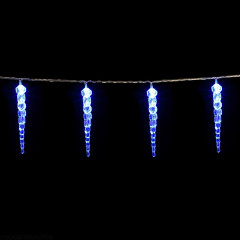 Vianočná LED reťaz s rampouchy 8 m | modrá 80 LED č.2