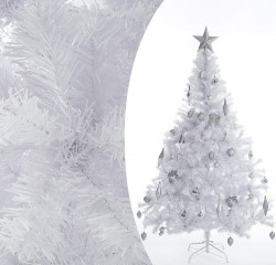 Umelý vianočný stromček 150 cm | biely č.1