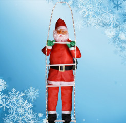 Santa Claus na rebríku 120 LED | 240 cm č.3