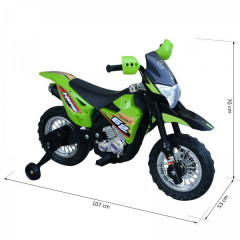 Detský elektrický crossový bicykel 105 x 53 x 70 cm | zeleno-čierna č.3