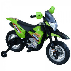 Detský elektrický crossový bicykel 105 x 53 x 70 cm | zeleno-čierna