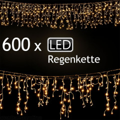 Vianočná LED reťaz 15 m | teplá biela 600 LED č.2