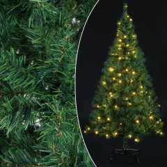 Umelý vianočný stromček s osvetlením 150 cm | zelená č.1