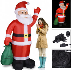 Nafukovací Santa Claus s LED osvetlením | 195 cm