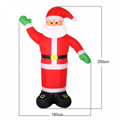 Nafukovací Santa Claus XXL s LED osvetlením 250 cm č.3