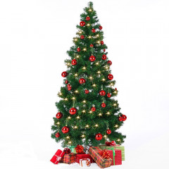 Pop-Up umelý vianočný stromček vrátane ozdôb a LED svetiel 180 cm | zelená č.2