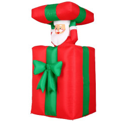 Nafukovacia vianočná dekorácia - darček Santa Claus | 152 cm č.2