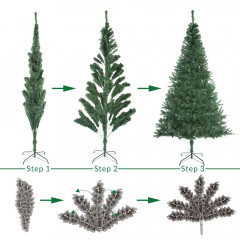 Umelý vianočný stromček vrátane LED svetiel 180 cm | zelená č.3