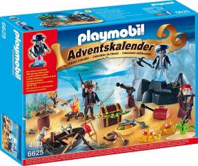 Adventný kalendár Playmobil 6625 Tajomný pirátsky ostrov pokladov č.1