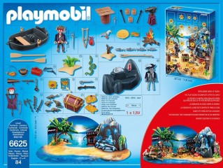 Adventný kalendár Playmobil 6625 Tajomný pirátsky ostrov pokladov č.3