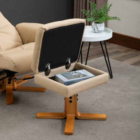 Masážne TV kreslo Scott s podnožkou | béžová č.7