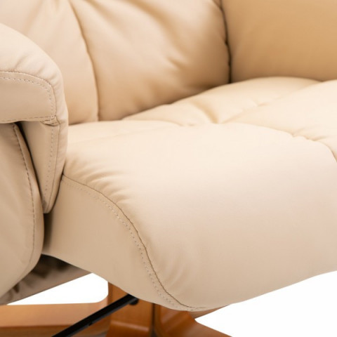 Masážne TV kreslo Scott s podnožkou | béžová č.8