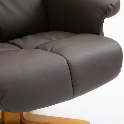 Masážne TV kreslo Scott s podnožkou | hnedá č.6