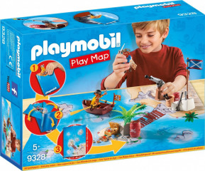 Playmobil 9328 Hracia mapa Hracia podložka PIRÁTI č.1