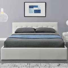 Čalúnená posteľ Marbella 140 x 200 cm | biela č.3