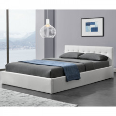 Čalúnená posteľ Marbella 140 x 200 cm | biela č.1
