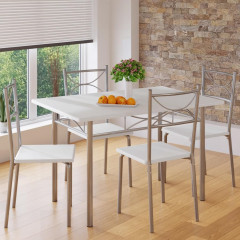 Jedálenský set Berlin 1+4 | biela č.2