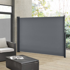 Vonkajšia bočná markíza na zatienenie terasy 200 x 300 cm | tmavo šedá