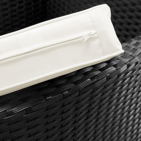 Záhradný polyratanový jedálenský set Roma | čierna č.5