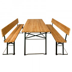 Pivný set s operadlom | 170 x 70 x 75 cm č.3