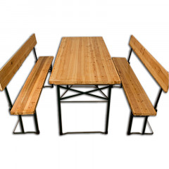 Pivný set s operadlom | 170 x 70 x 75 cm č.2
