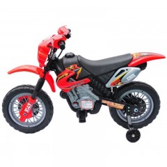 Detská elektrická motorka Enduro, červená č.2