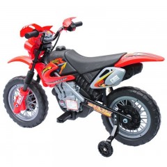 Detská elektrická motorka Enduro, červená č.3
