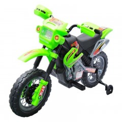 Detská elektrická motorka Enduro, zelená č.1