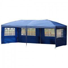 Skladací párty stan 3 x 6 m so 4 stranami | modrá č.2