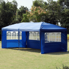 Skladací párty stan 3 x 6 m so 4 stranami | modrá