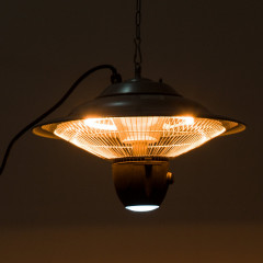 Závesné vykurovacie teleso s diaľkovým ovládaním a osvetlením LED | 1500W č.2